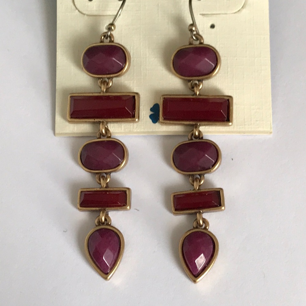 NWT Lucky Brand semi precious gemstone earrings
